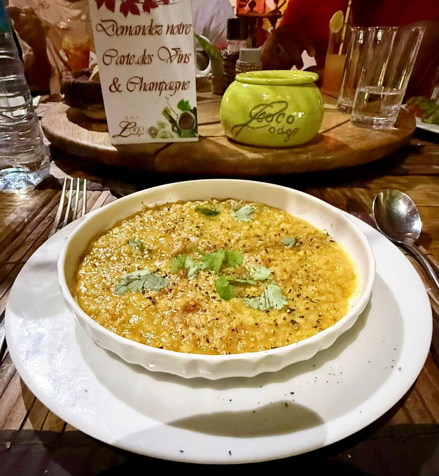 Lentilles corail au lait de coco et épices
